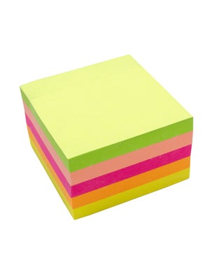 Sticky Notes 76mmx76mm 500 Sheets Self Adhesive Sticky Pads for Office, School, Home & Study Notepads for Planner, Reminder, To-Do List Writable Paper Notes in 5 Colour - view 2
